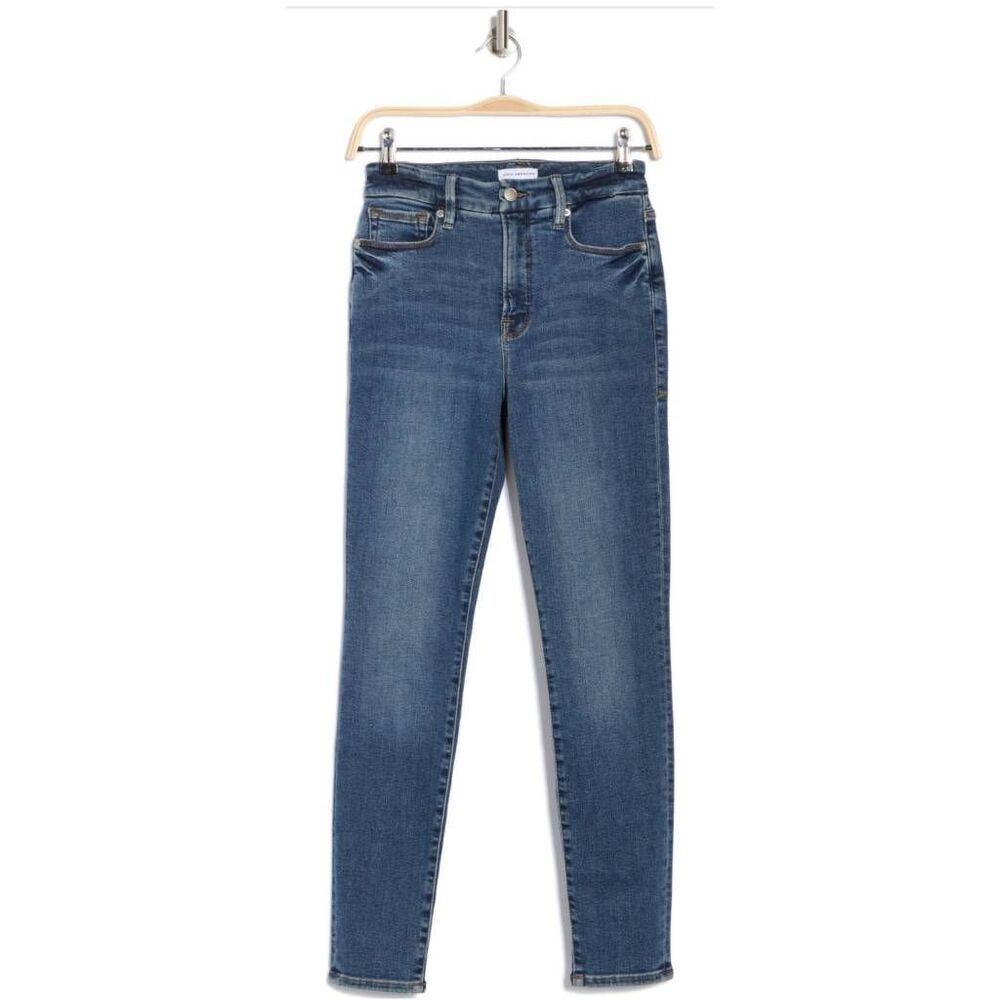 Good American Good Waist High Rise Skinny Jeans Size 29 Style GW899T Blue 262